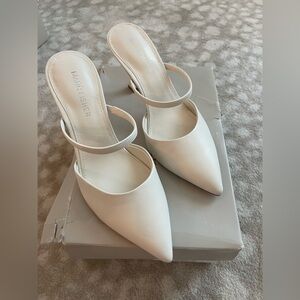 Marc Fisher Women's Ivory Hadais Mule